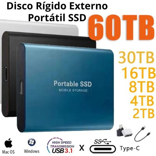 Disco Rígido Externo SSD Portátil